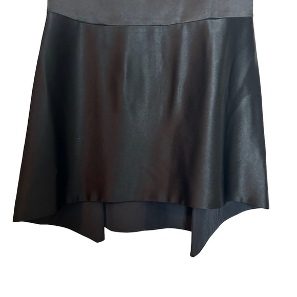 Alice + Olivia Black Sleeveless Scoop Neck Drop Waist Mini Skater Dress Sz.10 - Picture 2 of 14